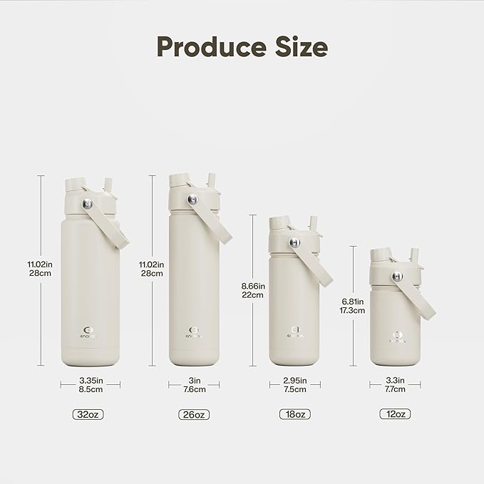 Kids Insulated Water Bottle - 12oz Stainless Steel Water Bottle with Dual Spouts - Image 6