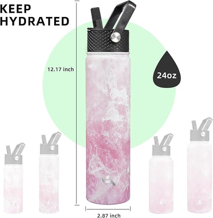 Konokyo Insulated Water Bottle 24oz Stainless Steel Sport Bottles - Image 5