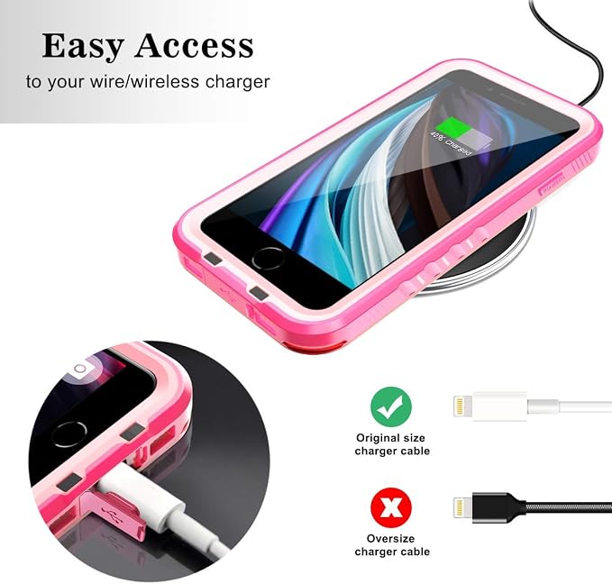 SPORTLINK Waterproof Case for iPhone SE 3rd 2022/iPhone SE 2nd 2020/iPhone 7/8 - Image 6