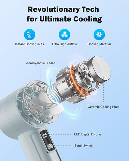 AMACOOL Handheld Fan with Ice Cooler, Mothers Day Gifts - Image 3