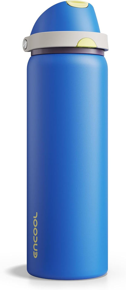 Insulated Water Bottle with Straw by ENCOOL