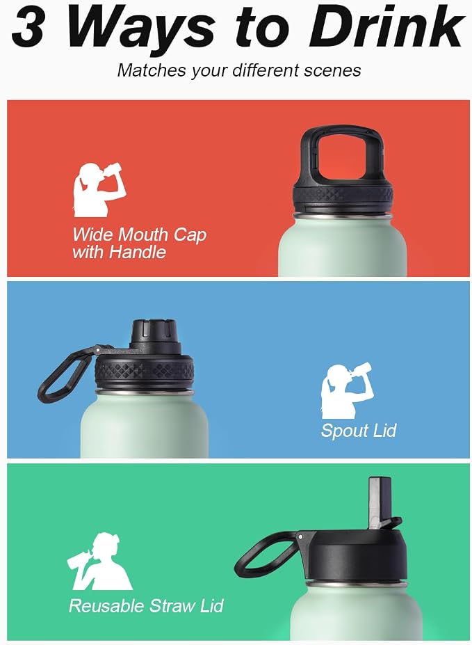 Water Bottle 40 oz Insulated - Image 5