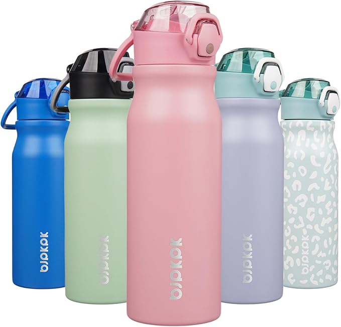 BJPKPK Water Bottle with Straw 25oz Insulated Water Bottles Reusable Stainless by BJPKPK