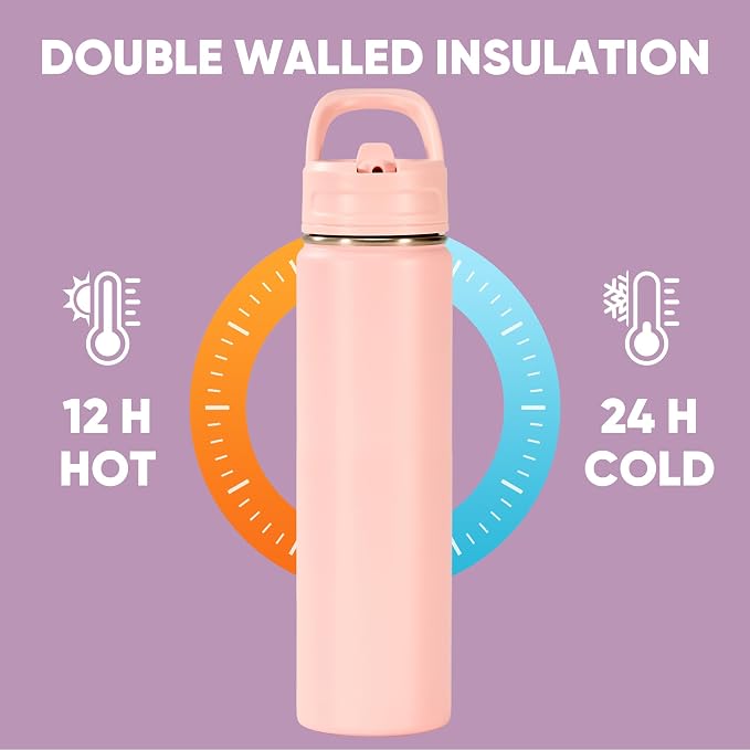 Fijinhom 24oz Insulated Stainless Steel Water Bottle - Image 5