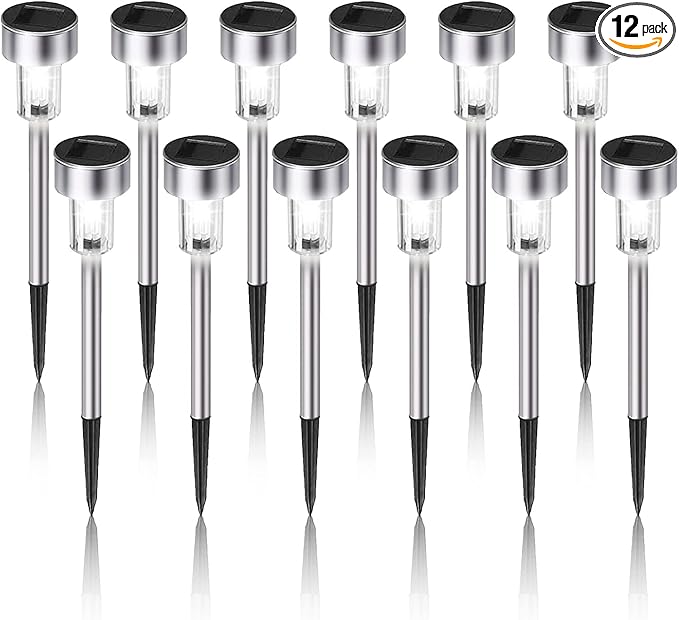 Dream Master Solar Lights Outdoor Waterproof, Stainless Steel LED Landscape by DreamMasterMakeLifeMoreConvenient