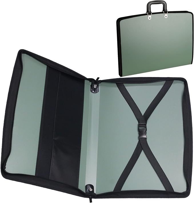 Acocony 11x17 Portfolio with Zipper Closure PP Material Oxford Cloth Edge - Image 7
