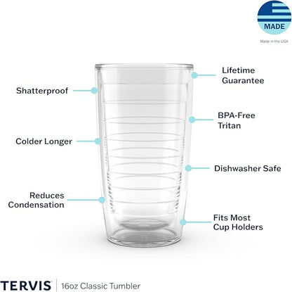 Tervis Clear & Colorful Tabletop Made in USA Double Walled Insulated Tumbler - Image 3