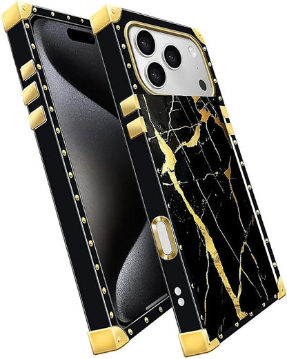 for iPhone 17 Pro Max Case Luxury Golden Decoration - Image 3