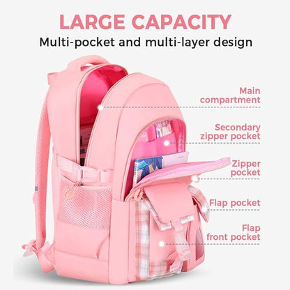 Cute Backpack for Teen Girls Kids Kawaii Bookbag Elementary Middle School - Image 3