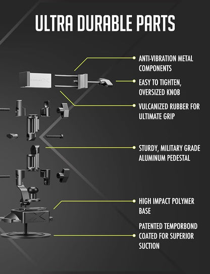Bracketron HD Phone Dock PRO Dash and Window Metal Clamp Mount, Phone Holder - Image 5