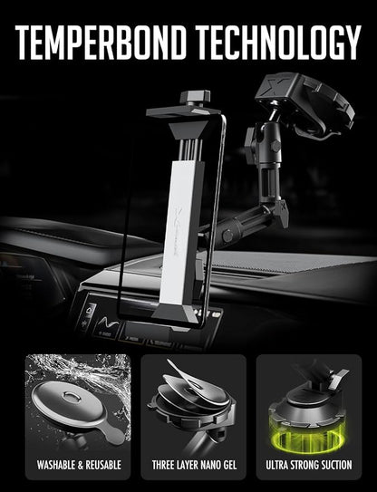 Bracketron HD Tablet Dock PRO Dash and Window Metal Clamp Mount, Universal - Image 7