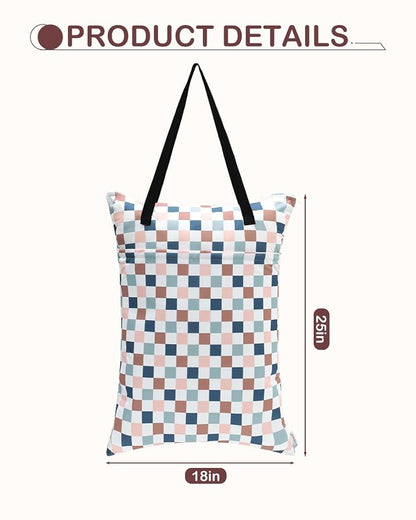 ALVABABY 2 Pack Large Wet Dry Bag Waterproof Hanging Cloth Diaper - Image 3