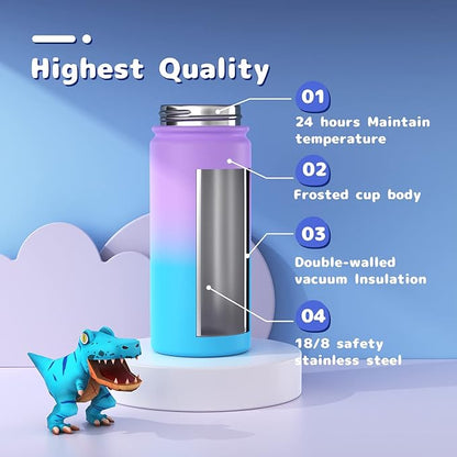 Kids Water Bottle, Stainless Steel Vacuum Insulated cup, Kids Water Bottle - Image 5