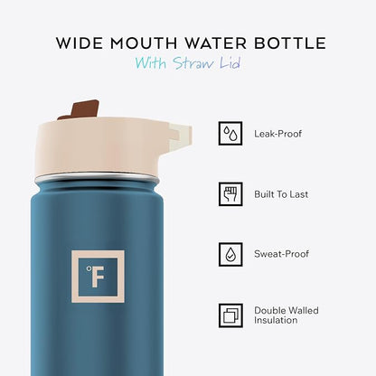 IRON °FLASK Camping & Hiking Hydration Flask - 22 oz Dream Sunset - Image 2
