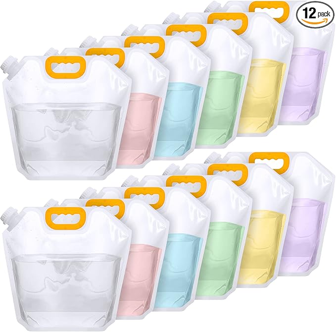 Tessco for you 12 Pack 1.3 Gallon Collapsible Water Storage Bag Water Container by Tessco