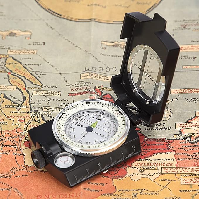 COSTIN Multifunctional Compass, Metal Military Waterproof High Accuracy Compass - Image 7