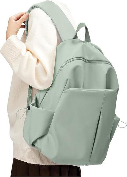 SEAFEW Green Backpack for Girls Women Waterproof High School Book Bag Cute by SEAFEW