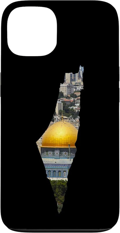 Palestinian Map Al Aqsa Jerusalem in Palestine Case by Unknown