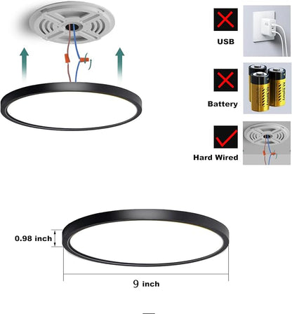 9 Inch Motion Sensor Ceiling Light Indoor, Motion Sensor Fixture Indoor - Image 4