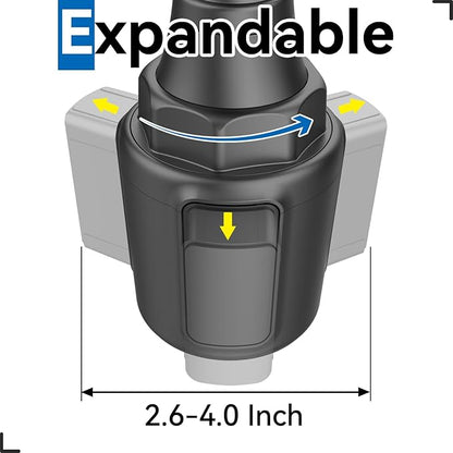 for Garmin GPS Car Mount Cup Holder Replacement 17mm Ball Mount - Image 6