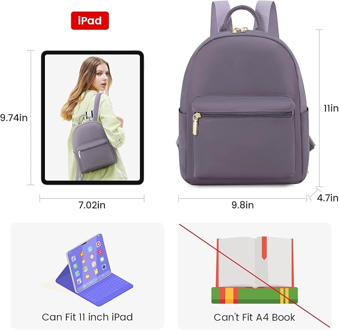 LOVEVOOK Mini Backpack for Women Light Weight Small Waterproof Backpack Purses - Image 5