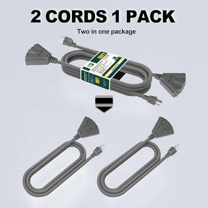 EP 2 Pack 10 Ft Outdoor Extension Cord - Image 3