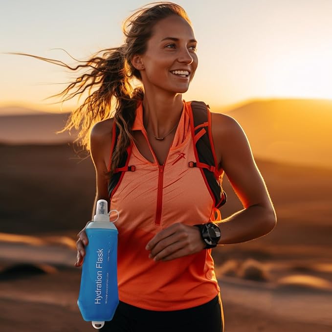 WILDREEDS 500ml Soft Flask, TPU Collapsible Soft Water Bottle - Image 5