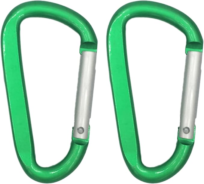 LESHIRY Large Carabiners Keychain 3" Aluminum D Shape Premium Durable D-Ring - Image 2