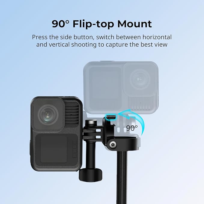 SmallRig 2-in-1 Selfie Stick Tripod, 7.1-20.5in Extendable, Support Horizontal - Image 5