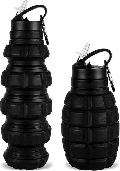 QiCheng&LYS Collapsible Water Bottle Sports Bottle 19.5OZ/580ml Travel Water by QiCheng%26LYS