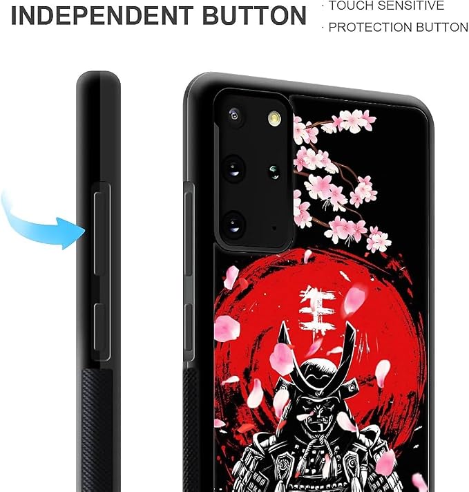for Samsung Galaxy S20 Plus Case, Sakura Japanese Samurai Pattern Graphic - Image 3