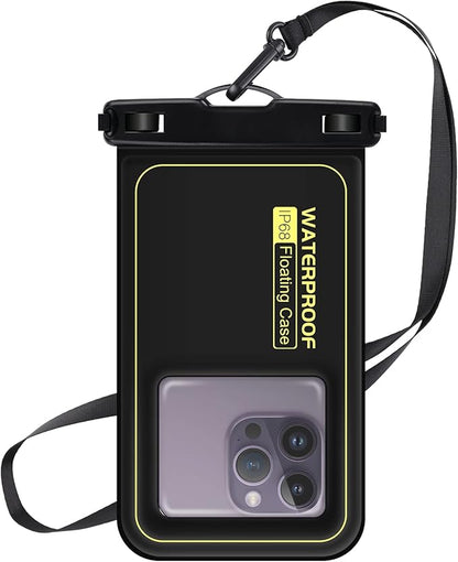 Large Waterproof Phone Pouch Floating, Phone Case Friendly, IP68 Waterproof by RAZOBWS