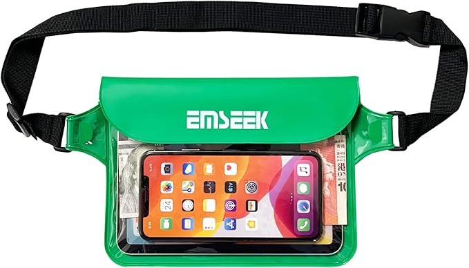 Waterproof Waist Pouch Dry Belt Bag Fanny Pack Keep Your Key Fob Wallet Kindle by EMSEEK