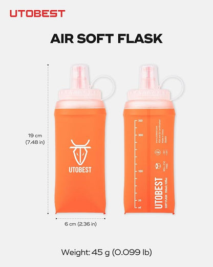 UTOBEST 2 Pack Soft Flask Running Water Bottle Collapsible Water Bottle - Image 5