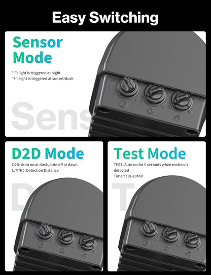 iMaihom 50W Motion Sensor Outdoor Lights, 5000LM Hardwired Motion Sensor Flood - Image 6
