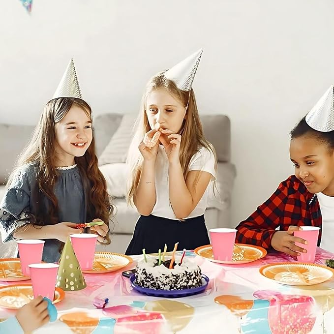 New Pink Plastic Cups - 12 oz. - Versatile Drinkware - Image 4
