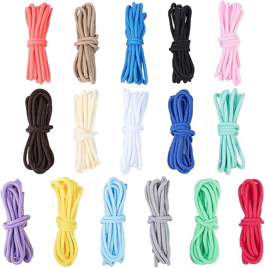 32 Strands 16 Colors 4mm Paracord Keychain Rope Keychaincord 105 FT Polyester by SOFPLATE