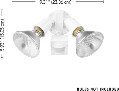 Globe Electric 17000269 110-Degree 240 W Twin Head White Hardwired Motion - Image 10