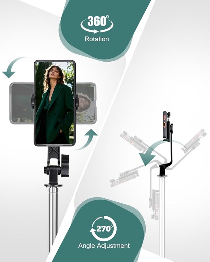 71" Phone Tripod Selfie Stick - Image 6