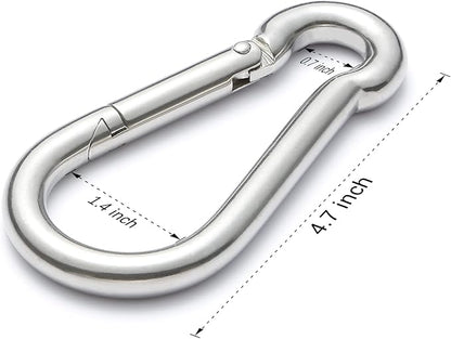 sprookber Stainless Steel Spring Snap Hook Carabiner - Image 2