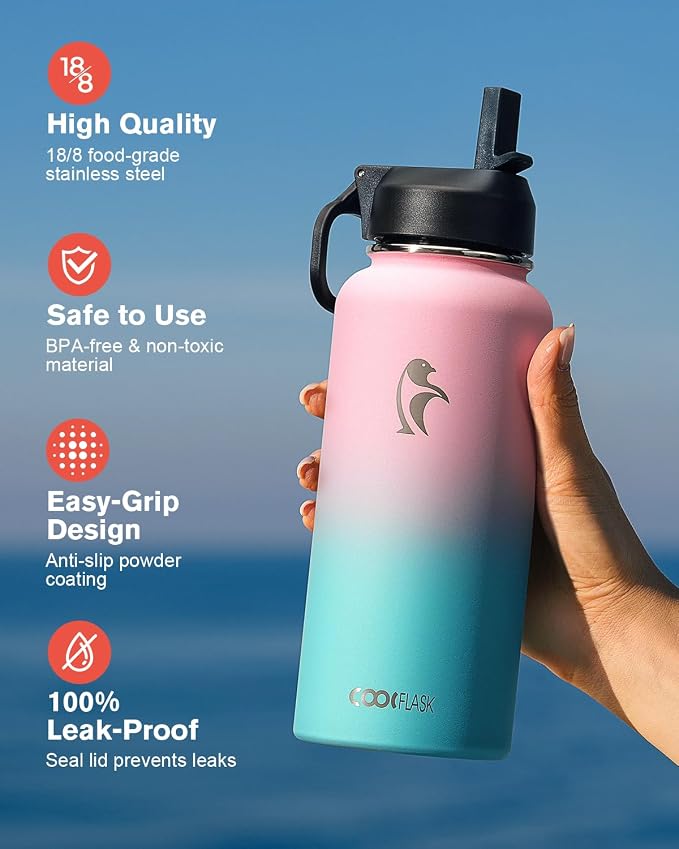 32 oz Insulated Water Bottle - Image 3
