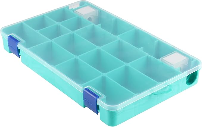 Shakespeare Tacklebox Fishing Tackle Storage, Customizable, Dual-Latching System - Image 2