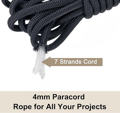550 Paracord Rope 10ft, 4mm Thin Paracord Nylon Cord 7-Strand Core - Image 5
