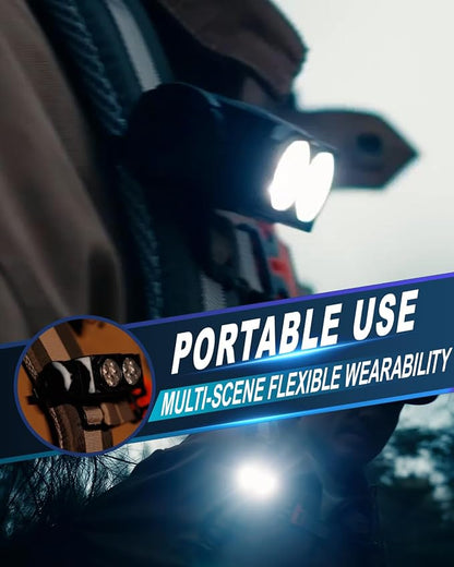 Headlamp Rechargeable 2PCS, 4500L Super Bright Light Bright LED Rechargeable - Image 4