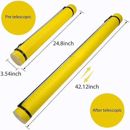 DEWEL Document Tube, Plastic Expanding Poster/Art/Document Storage Tube 24.5 to - Image 3