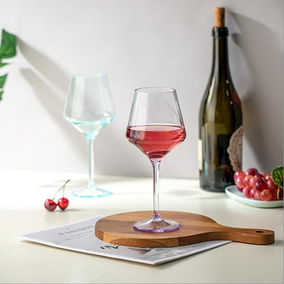 16-ounce Plastic Stem Wine Glasses, All Purpose Arcylic Glasses - Image 3