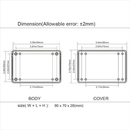 LeMotech 5 Pieces ABS Plastic Electrical Project Case Power Junction Box - Image 8