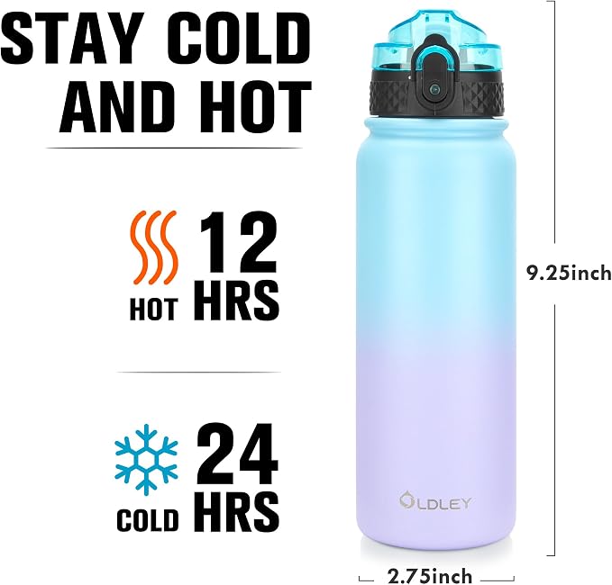 Oldley Insulated Water Bottle 20oz Water Bottles - Image 3