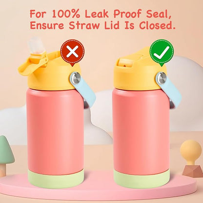 Kerilyn 12oz Kids Water Bottle 2 Pack, Stainless Steel Insulated Water Bottle - Image 6