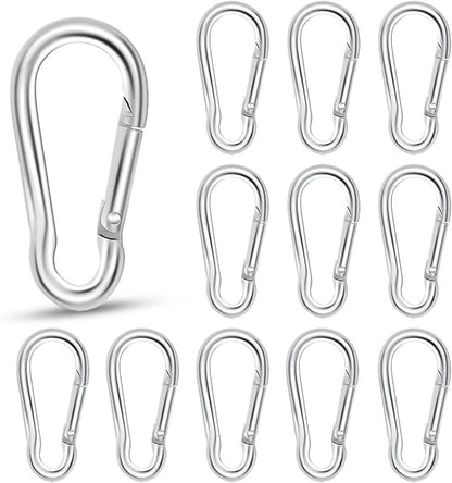 12 Pack Spring Snap Hook Heavy Duty Snap Carabiner Clip by Unknown